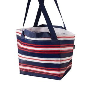 $5 IKEA blue stripe tote